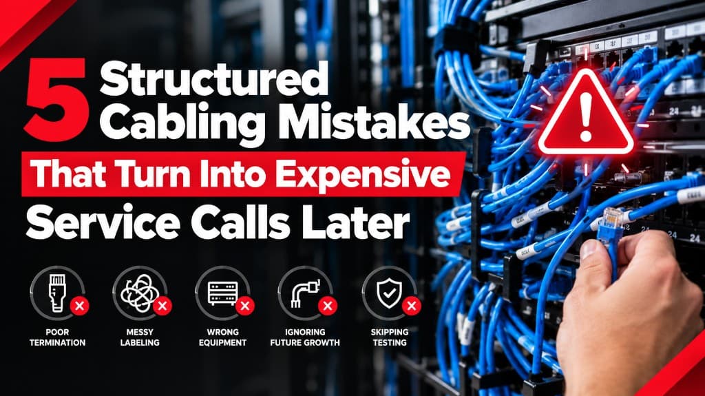 Labeled commercial structured cabling patch panel—prevention checklist for IT and facilities