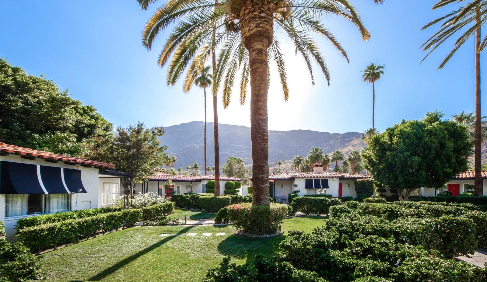 Avalon Hotel Palm Springs with Rhombus security camera and audio talk-down system installation