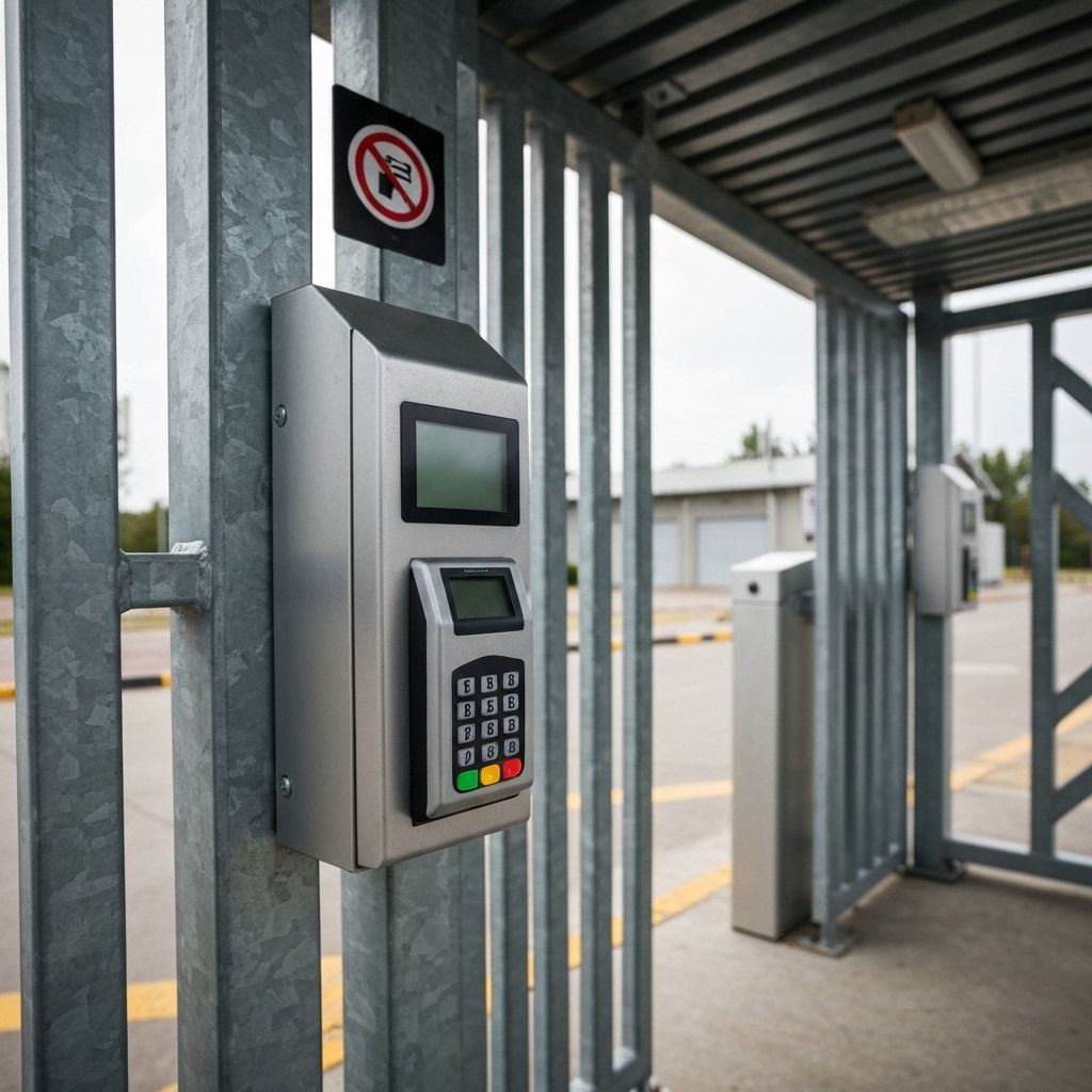 Access control system at telecom facility gate
