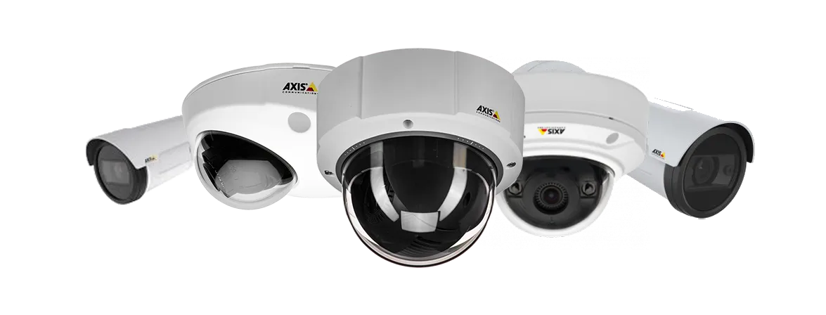 Axis camera analytics dashboard showing object detection and motion tracking