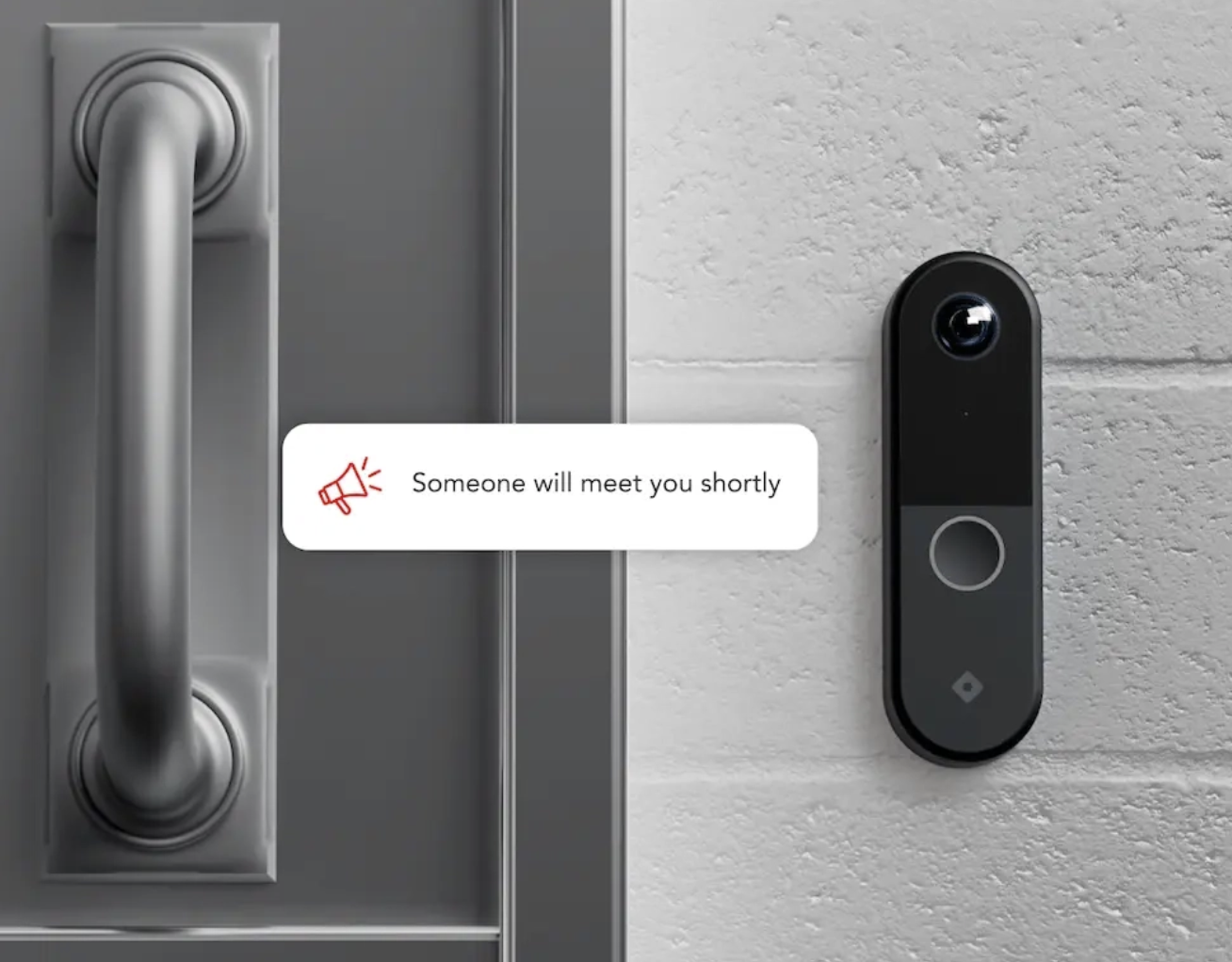 AI-powered person detection alert from Rhombus video intercom