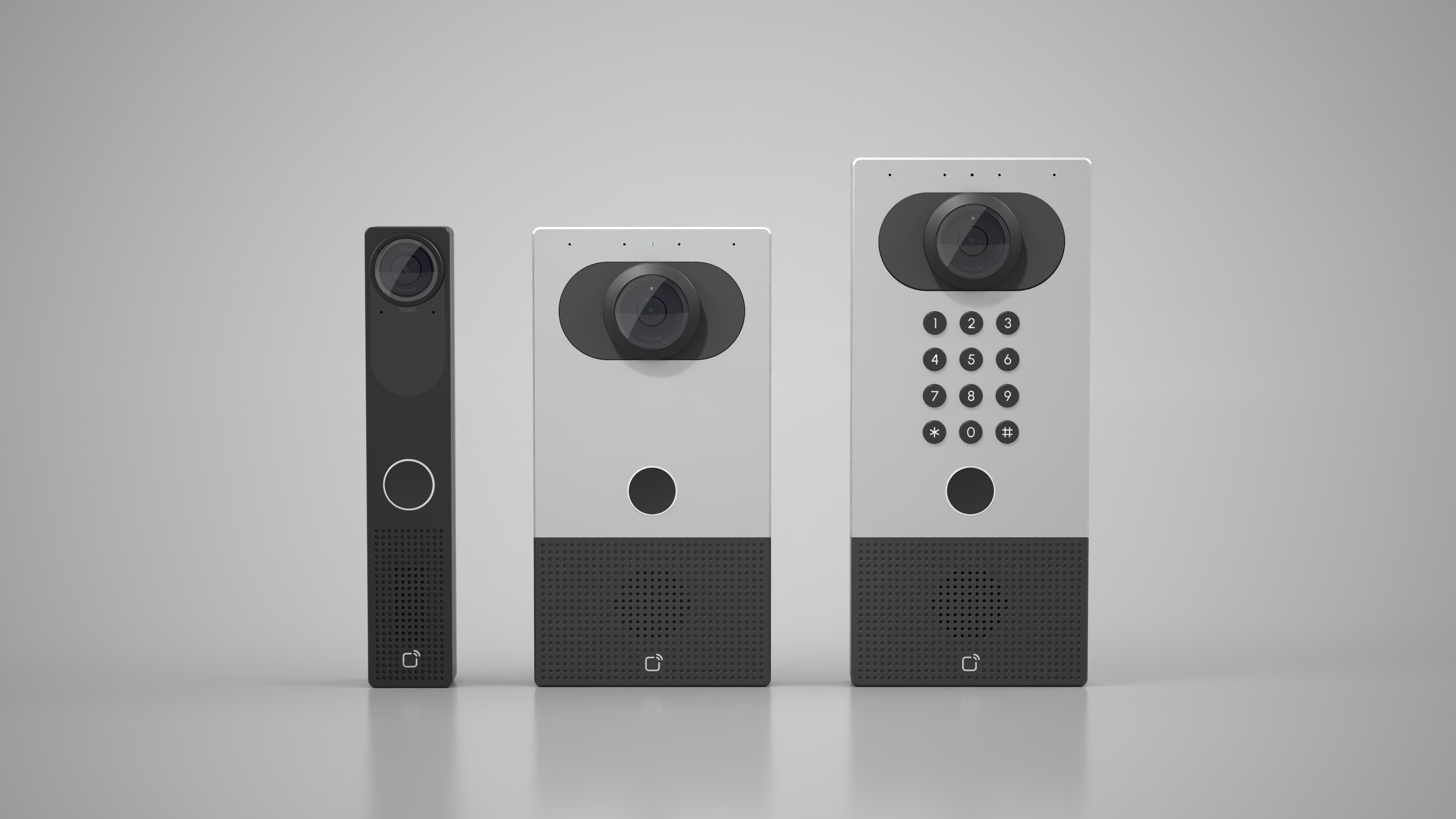 Mobile app showing remote visitor access control and video intercom call