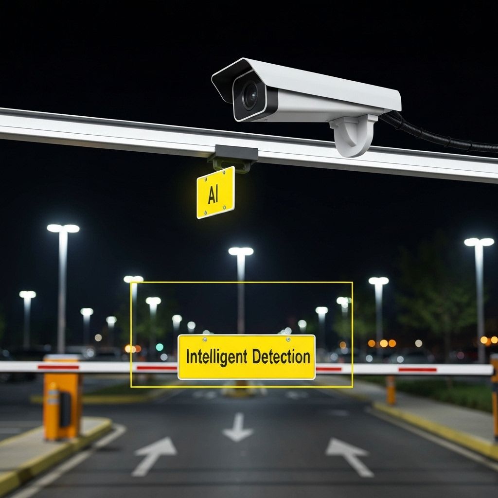 License plate reader camera with AI detection