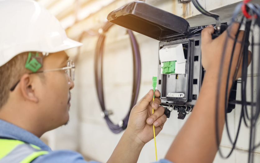 fiber voice and data cabling installation